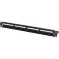 Belden 24-PORT PATCH PANEL, 1U, CAT6+, LOADED, BLACK, REVCONNECT RV6PPF1U24BK